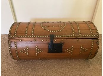 Folk Art Barrel Shaped Anything Box