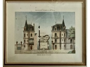 Chateau De Fauconneries Framed Print - Some Minor Discoloration