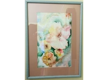 Unsigned Floral Watercolor Beautiful Colors