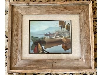 Three Dories By TG  Framed Photograph