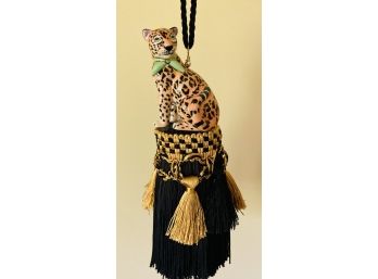 Ceramic Leopard Tassel Large