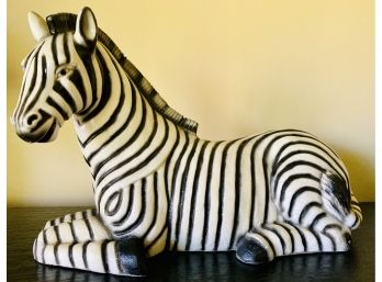 Large Plaster Zebra