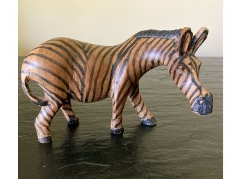 Carved Wooden Zebra