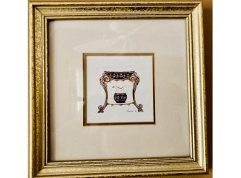 Gold Frame French Wash Basin Consuelo Gamboa Digital Print