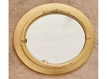 Oval Antique Wood Mirror