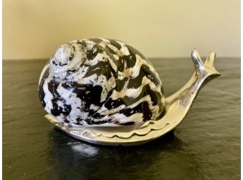 Metal And Polished Shell Snail