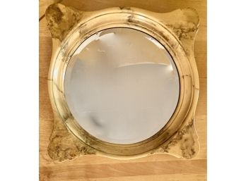 Marbled Yellow Melamine Mirror