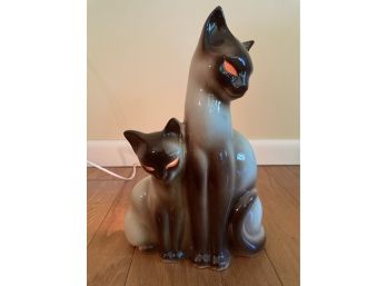 Vintage Kron Ceramic Lamese Cat Lamp