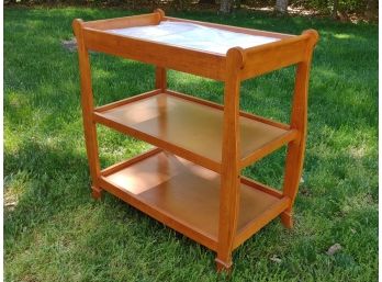 Maple Finish Baby Changing Table