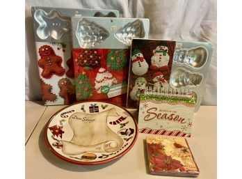 Christmas Kitchen & Baking Lot - Wilton Molds, Cookie Plate