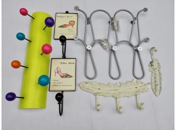 Lot Of Decorative Wall Hooks (7)