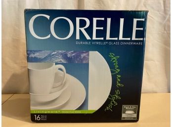 Corelle Durable Vitrelle Glass Dinnerware For 4