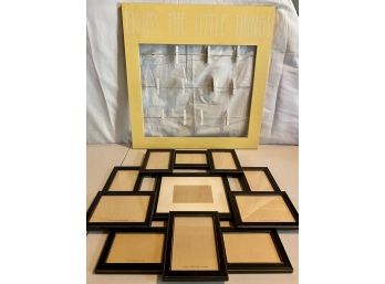 Multi-size Frame Ensemble & Yellow Clothes Pin Board