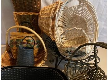 Basket Lot Including Metal