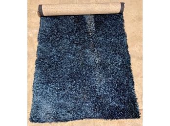 Marine Blue Shaggy Area Rug