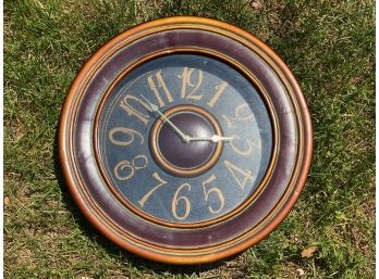 Wall Clock With Gilt Numbers