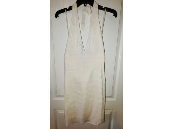 BCBG Maxazria White Halter Dress