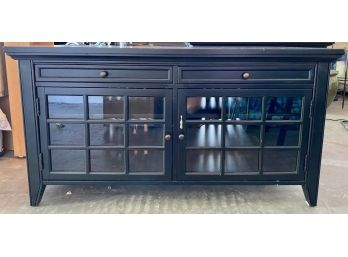 Black Stained Media Console