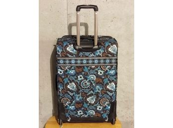 Vera Bradley Java Blue Rolling Suitcase