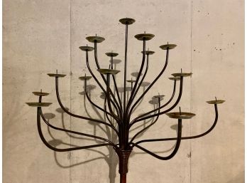 Iron Floor Candelabra With 19 Branches