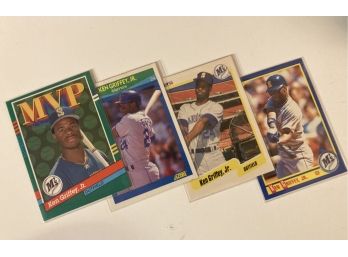 Ken Griffey Jr. - Set Of Four(4) Griffey 1990 Cards 2nd Year