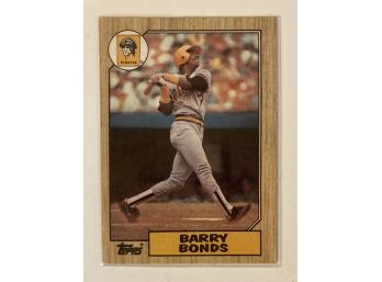 Barry Bonds RC - '87 Topps NM