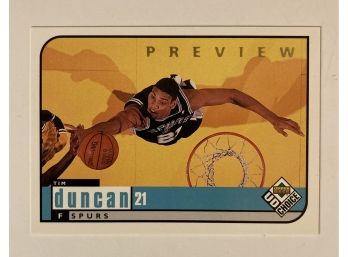 Tim Duncan RC - 98' Upper Deck CC Preview Card