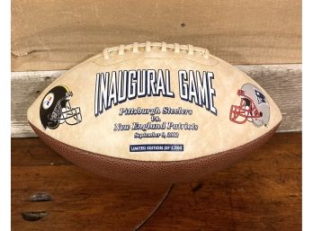 Special Edition New England Patriots Gillette Stadium 02' Inauguration Football With Case