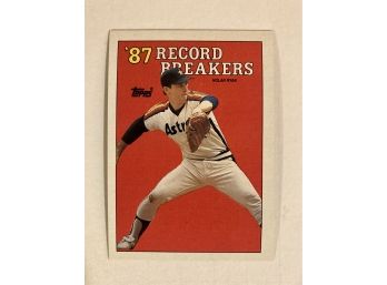 Nolan Ryan 88 Topps 'Record Breakers'