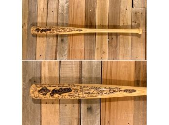 1995 World Series Genuine Merchandise Heavy Hitter Carved Baseball Bat