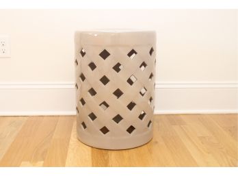 Glossed Ceramic Accent Table