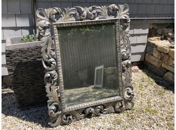 Argento Oxide Distressed Wood Framed Mirror RETAIL $1200