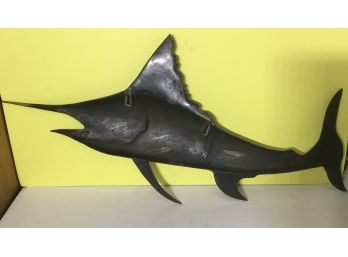 Bronze Marlin Fish Wall Hanging