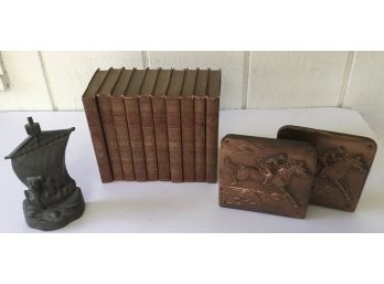 1898 Robert Browning Antique Books & Bookends