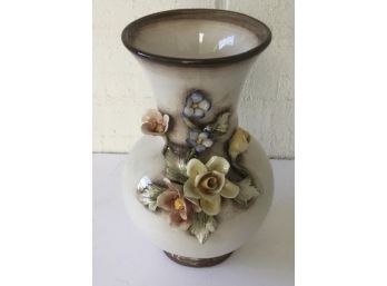 Vintage Italian Flowered Vase