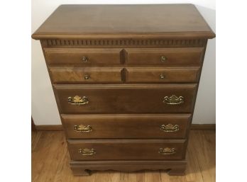 Vintage Dentil Molding 4 Drawer Dresser