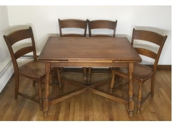 Antique Heywood Wakefield Table & Chairs