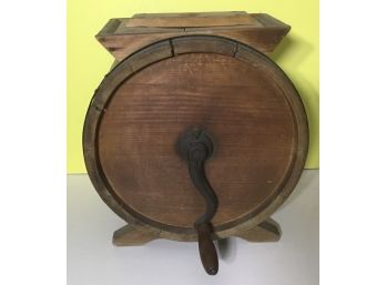 Antique Wooden Grinder Very Unique