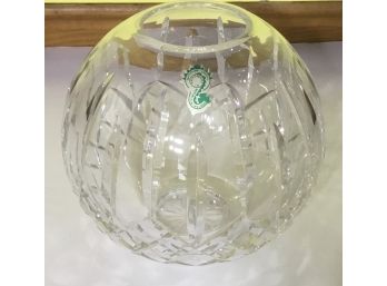 Waterford Crystal Round Vase With Sticker