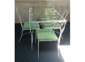 Vintage Wrought Iron Patio Set