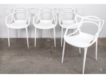 Set Of Four Entangled Polymer Outdoor Chairs