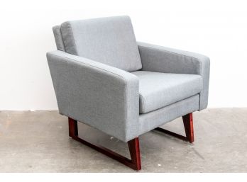 Contemporary Linen Club Chair