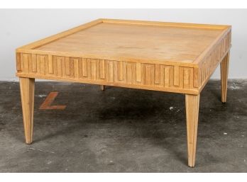 Mid-century Ripple Wood Coffee Table