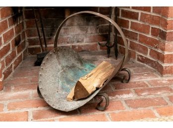 Copper Log Basket
