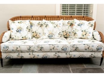Vintage Wicker And Rattan Sofa
