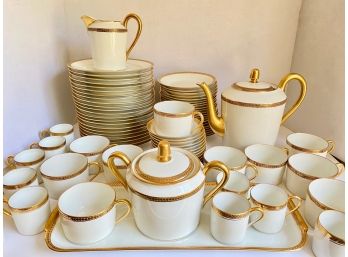 Vintage Robert Haviland Limoges China Set With Gold Trim, France