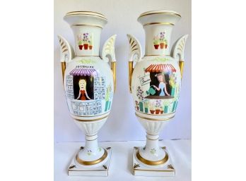 Set Limoges Edition D'Art Urns, France