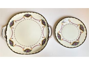 Set 2 Vintage Limoges Depose China Plates, France