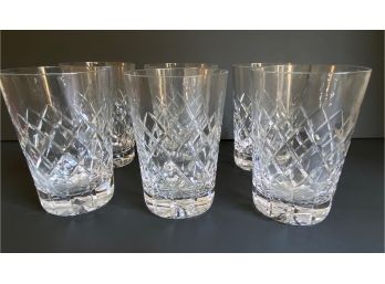 6 Vintage Cartier Crystal Scotch Glasses