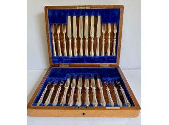 24 Piece Vintage Walker & Hall Of Sheffield Silver Plate Flatware, England